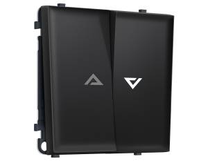 Комплект механизма 2-клавишного выключателя Ambrella Volt Sigma MS804455 черный матовый