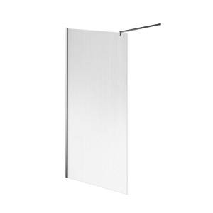 Душевая перегородка Kerama Marazzi Cristallo CT.100.WI.CR с рифленым стеклом, профиль хром, 100х210