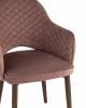 Стул Stool Group Венера Диамант MC16-2YS KD HLR-44 (NP) 2X велюр пыльно-розовый, ножки дерево (набор 2 шт) фото 7