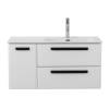 Тумба под раковину Cezares ECO-CER-N-1000-2C-1A-SO-BL-R Bianco Lucido, 100x45.7x50