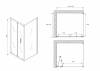 Душевой уголок Abber Sonnenstrand AG07120B-S75B 75x195x120, профиль Черный фото 5