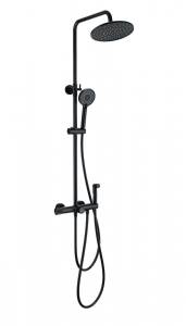 Душевая стойка Wonzon & Woghand WW-B3097-A-MB с термостатом, черный