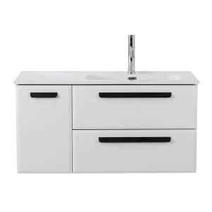 Тумба под раковину Cezares ECO-CER-N-1000-2C-1A-SO-BL-R Bianco Lucido, 100x45.7x50