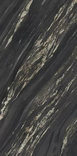 Керамогранит Ariostea Ultra Marmi UM6L157674 Tropical Black Lucidato Shiny 6mm 150х75