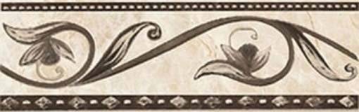 Бордюр Ceramica Classic Illyria Marrone 8x25