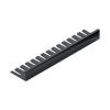 Профиль L-образный гибкий Neexy pv05-19 BBL черный блестящий 270x1x2.15