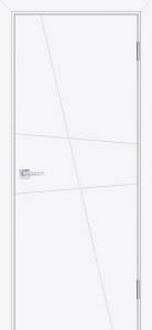 Межкомнатная дверь эмаль Текона Смальта-line 02, глухая, Ral 9003 белый 800x2000