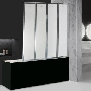 Шторка на ванну Cerutti Spa Bouna 130 см, профиль хром