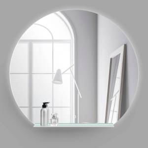 Зеркало круглое BelBagno SPC-RNG-1000-LED-TCH-MENS с полкой