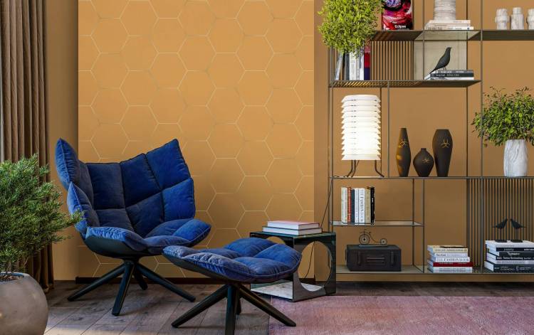 Trend Color Hexagon Top Velvet