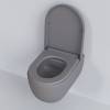 Унитаз подвесной Ambassador Abner 103T20301R-102T20301 серый матовый с сиденьем микролифт фото 5