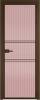 Межкомнатная дверь Profil Doors 2 AX цвет профиля Деорэ, стекло безопасное 6 мм мору розовое 700x2000