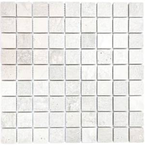 Мозаика Orro Mosaic Stone Travertine Gray Tum (3x3) 30.5x30.5
