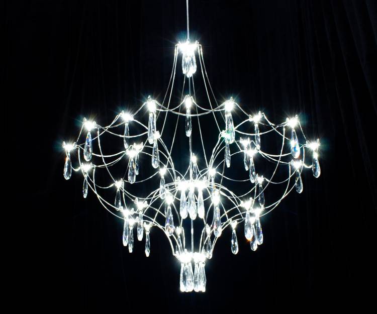 Люстра подвесная хрустальная светодиодная Kink Light Галанта 07884-70,02(21)