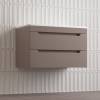 Тумба с раковиной Style Line Остин подвесная, тауп темный, раковина белая, 55x80x45 фото 2