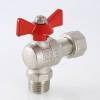 Кран шаровой VALTEC угловой с накидной гайкой и наружной резьбой 1/2 х 1/2 фото 7