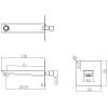 Излив Omnires Parma WDPARMACRB хром фото 2