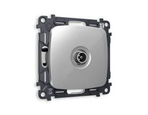 Комплект механизма TV розетки проходной Ambrella Volt Omega MO413030