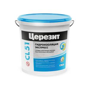 Гидроизоляция Ceresit CL 51 эластичная полимерная Желтый 15 кг