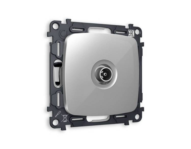 Комплект механизма TV розетки проходной Ambrella Volt Omega MO413030