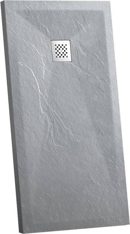 Поддон для душа Vincea VST-4SR8012G 120x80 серый, с сифоном