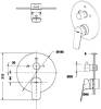 Смеситель для ванны с душем Bravat Rhein PB8429564BW-3-ENG фото 2