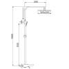 Душевая система Rose R1636F белый, хром фото 2