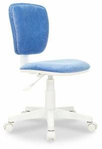 Кресло компьютерное Бюрократ CH-W204NX 1736041 голубой Velvet 86