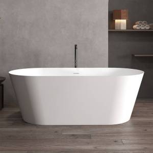 Ванна из искусственного камня Abber Stein AS9605 170x80 белая матовая