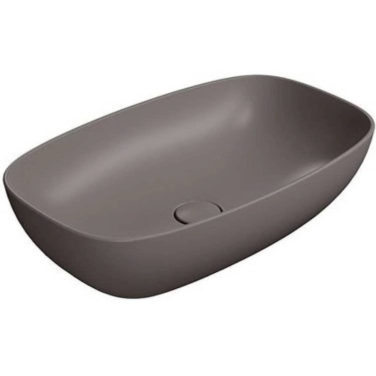 Раковина GSI Nubes 978316 60 см, коричневая матовая