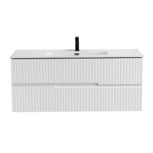 Тумба под раковину Cezares DUET-N-1200-2C-SO-BO с двумя выкатными ящиками, Bianco Opaco, 120x50x45.7