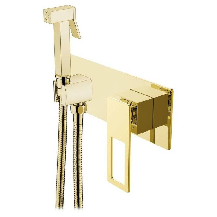 Гигиенический душ Boheme Q 147-GG Gold Gold, со смесителем