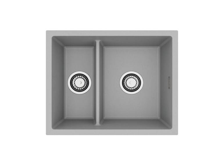 Мойка кухонная Alveus Granital Omni 50 1150066 Concrete-G81 с сифоном, 55x45