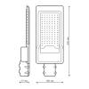 Уличный светодиодный консольный светильник Gauss Avenue 629534300 фото 2