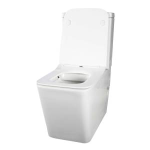 Унитаз-компакт Creto Logan 1002-004-WF + 1002-004-B L2 безободковый, с крышкой-сиденьем микролифт