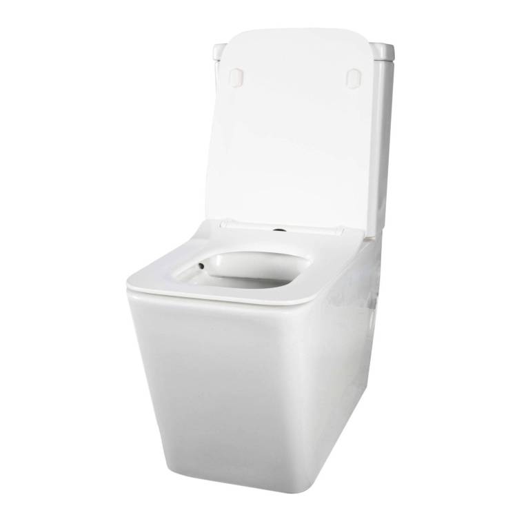 Унитаз-компакт Creto Logan 1002-004-WF + 1002-004-B L2 безободковый, с крышкой-сиденьем микролифт