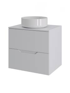 Тумба с раковиной Agger Свит SWE600ETWH-ST-9360W белая матовая, 60 см
