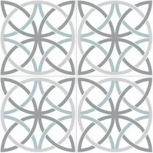 Керамогранит Niceker Chic NKR_CH_B_WH_DP Bosham White 45.2x45.2