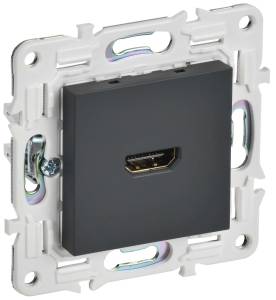 Розетка HDMI IEK Skandy SK-H10-K53 графит
