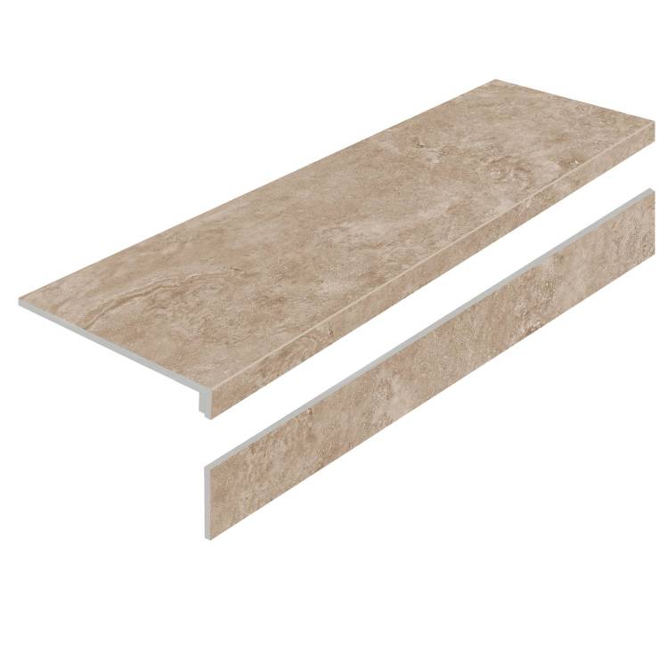 Ступень Staro L Porcelain Step Mystical Charm Camel Relief Matt с подступенником 32x120