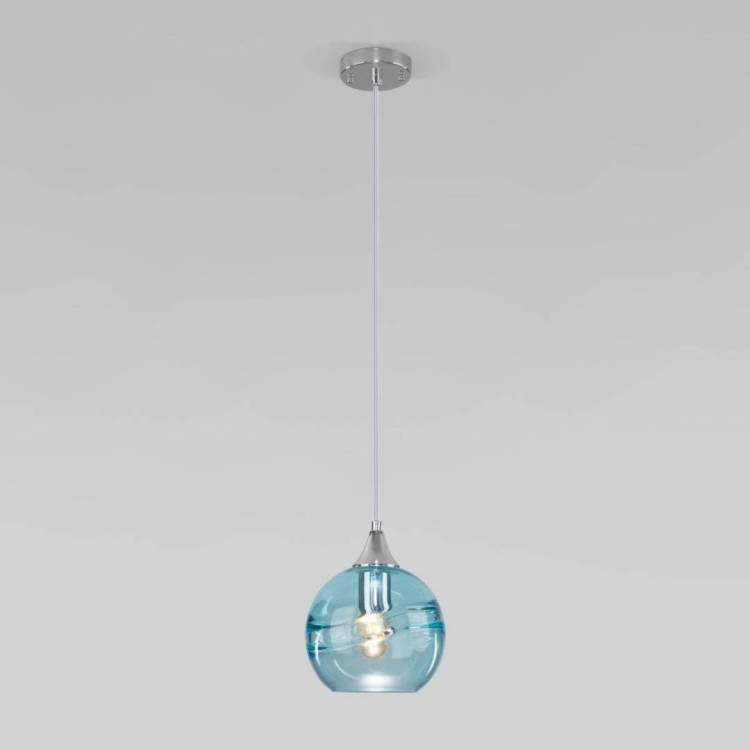 Подвесной светильник Eurosvet Lotus 50221/1 голубой