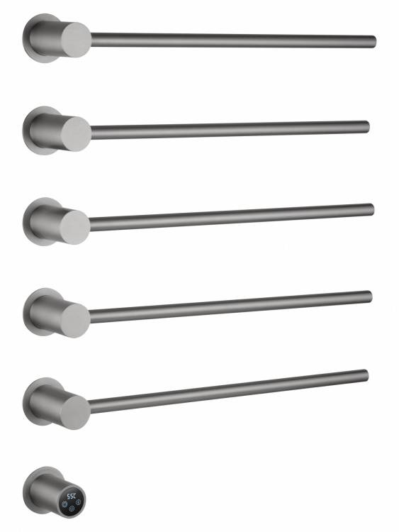 Полотенцесушитель электрический Wonzon & Woghand WW-AL315-BR встраиваемый, брашированный никель