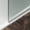 Шторка на ванну MaybahGlass MGV-644-4 40.5x140, поворотная, стекло прозрачное 6 мм, профиль хром глянцевый фото 5