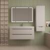 Тумба с раковиной Style Line Остин подвесная, крем, раковина антрацит, 55x100x45 фото 3