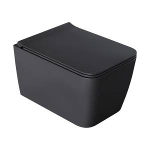 Унитаз подвесной Boheme Zen 967-SET-A с крышкой-сиденьем, Anthracite