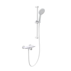 Смеситель для душа Wonzon & Woghand WW-B2052-A-MW с душевым гарнитуром, белый матовый