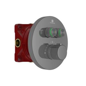 Смеситель для душа Vincea VSCV-322T-MGM встраиваемый, вороненая сталь