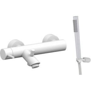 Смеситель для ванны Paffoni Light LIG023BO белый матовый