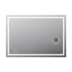 Зеркало AM.PM Gem 100 с LED-подсветкой, часами и косметическим зеркалом
