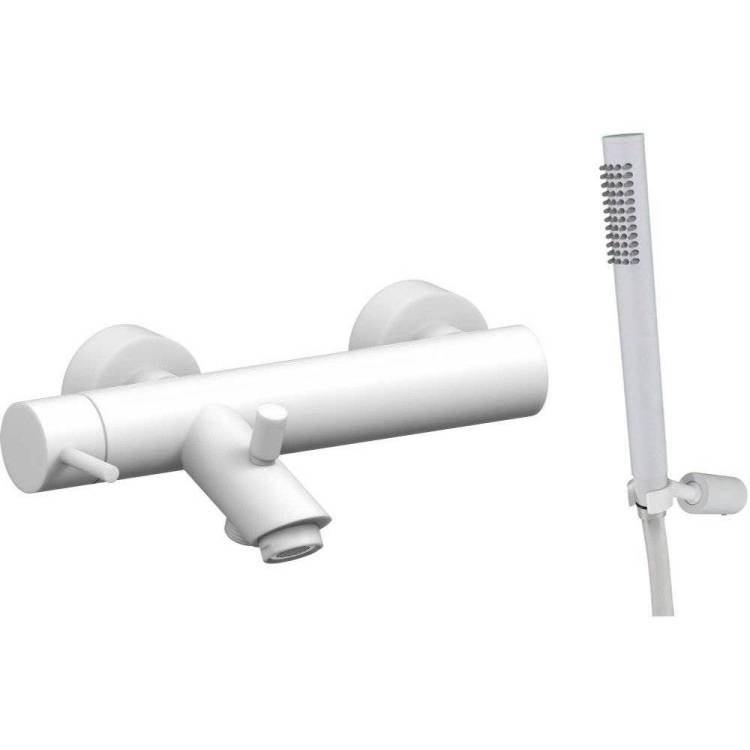 Смеситель для ванны Paffoni Light LIG023BO белый матовый